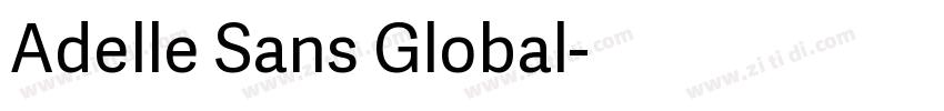 Adelle Sans Global字体转换